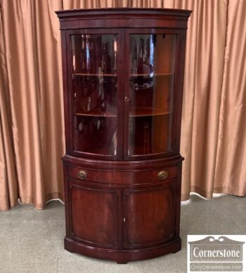 10093-1-Curved Front Corner Curio Cabinet