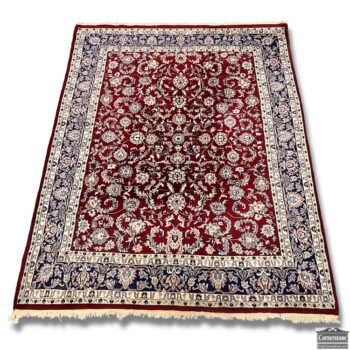 10136-2-Red Wool Hand Knotted Indo Rug
