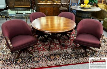 10233-4-Kimball Round Ped Tbl with 4 Chairs
