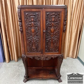 10467-15-2 Door Antique Cabinet on Legs