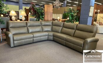 12163-1X-Elran Leather Power Sectional