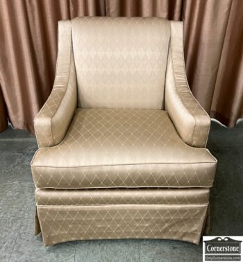 12499-2-Fairfield Swivel Chair Gold Fabric