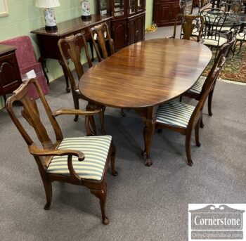 12515-1-Statton Oval Dining Tbl 2Lvs 6 Chairs