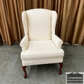 12551-1-Wing Chair Light Color Fabric