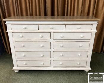 12837-3-Rustic White Dresser