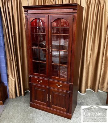 12862-29-Tall Bookcase with Doors