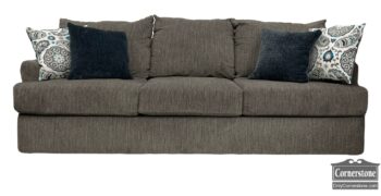 12874-1-3 Cushion Gray Sofa w Pillows