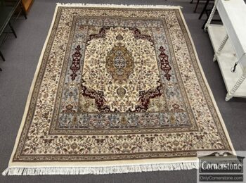 12929-15-Persian Wool Hand Knotted Room Size Rug