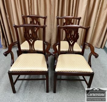 13248-1-Set of 4 HH Chippendale Chairs