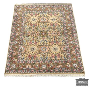 13253-5-Wool Hand Knotted Indo Rug