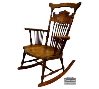 13609-1-Antique Spindle Back Rocker