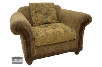 13784-2-Smith Bros Rolled Arm Club Chair