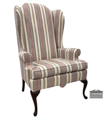 13794-1-EA Wing Chair Striped