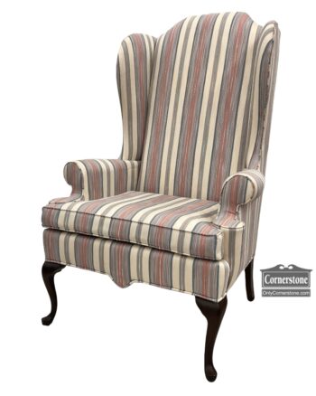 13794-2-EA Wing Chair Striped