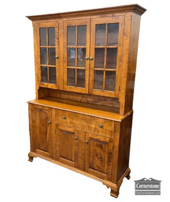 13799-1-D. R. Dimes Sol Tiger Maple Hutch