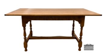 13799-3-D.R. Dimes Sol Tiger Maple Table