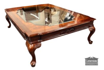 13805-1-Coffee Table with Glass Inset