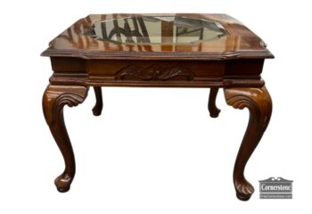 13805-2-End Table with Glass Inset