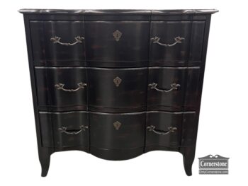 13816-4-Lauren 3 Drawer Chest Black Finish