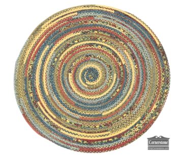 13821-1-Round Rustic Braided Rug