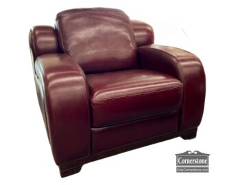 13840-3-Flexsteel Red Leather Chair