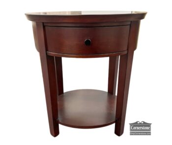 13848-4-Pottery Barn Oval Nightstand