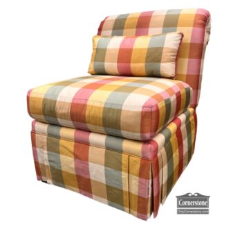 13927-1-Slipper Chair Plaid