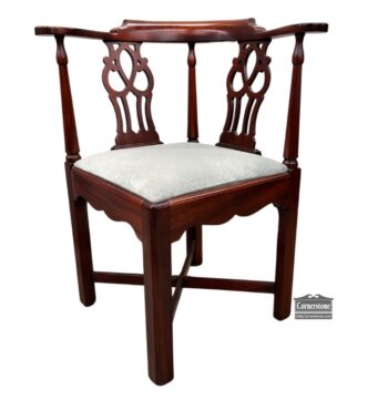 Hickory Chair Mahogany Corner Chair
