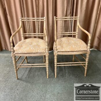 Bamboo style arm chairs for sale