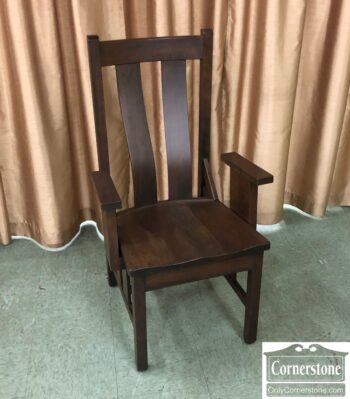 5000-1093-Amish Made Sol Wood Arm Chair