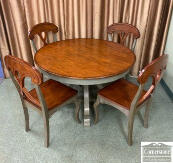 5000-1163-Pier One Round Tbl 4 Chairs