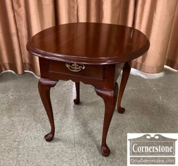 5000-1380-Stickley Cherry Oval End Table