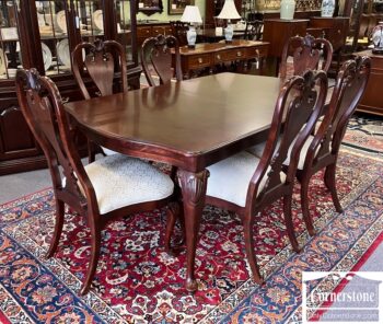 5000-1384X-Kincaid Dining Table 6 Chairs