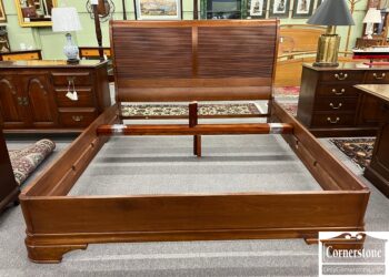 California King Sleigh Bed with Low Profile Footboard