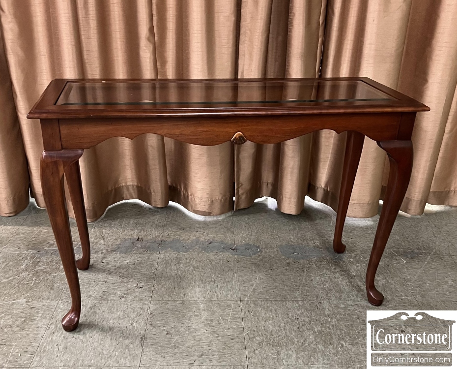 Cherry Queen Anne Hall Sofa Table