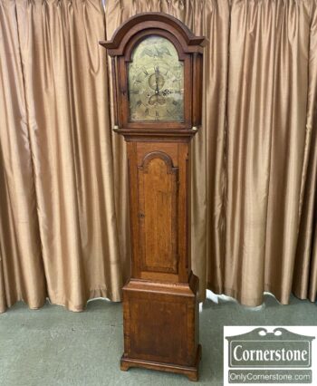 5001-2689-English Oak Tall Case Clock