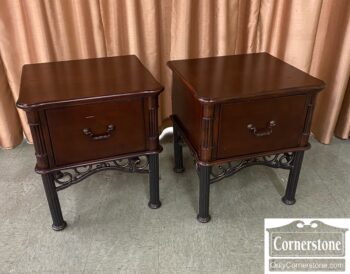 5001-2705-Pr Wood and Metal End Tables