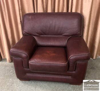5005-1117-Italian Leather Arm Chair