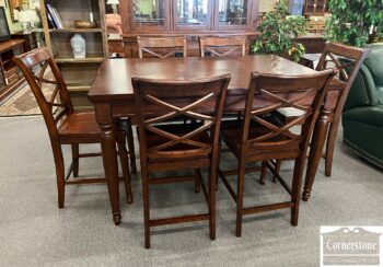 5005-1366-Counter Height Table 6 Chairs