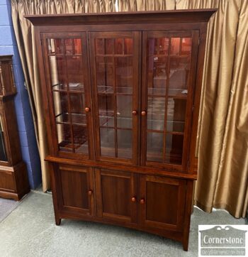 5005-1486-EA Solid Cherry Display Cabinet