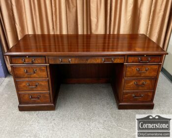 5005-1542-Kimball Walnut Executive Desk