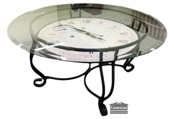 5005-1770-Round Coffee Table Clock in Base