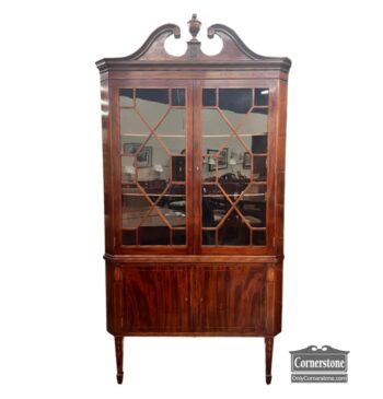 5005-1837-Potthast Inlaid Corner Cabinet