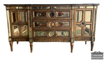 5005-1847-Mirrored Marble Top Buffet