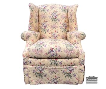 5005-1886-C R Laine Floral Wing Chair