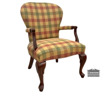 5005-1904-Fairfield Check Arm Chair