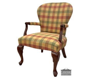 5005-1905-Fairfield Check Arm Chair