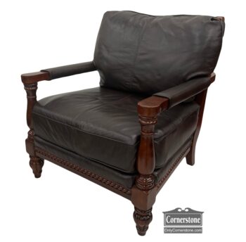 5005-1908-Exposed Frame Leather Chair