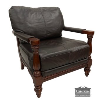 5005-1909-Exposed Frame Leather Chair