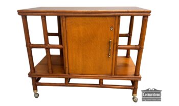 5005-1975-Vintage Retro Bamboo Bar Cart